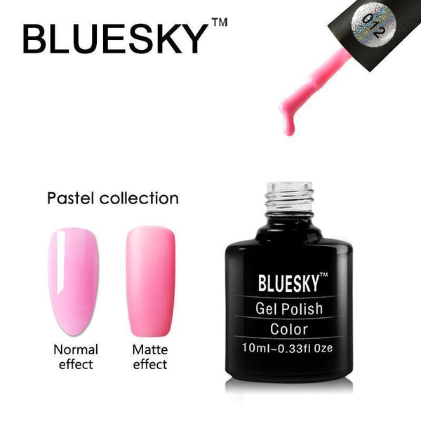 Bluesky Pastel 12 UV/LED Gel Nail Soak Off Polish 10ml