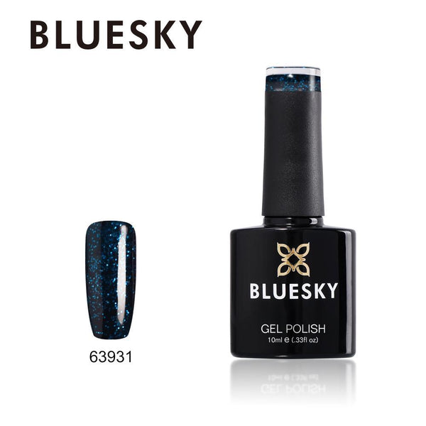 Bluesky Gel Polish 63931 Dark Blue Glitter