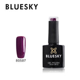 Bluesky 80587 Plum Paisley UV/LED Soak Off Gel Nail Polish 10ml