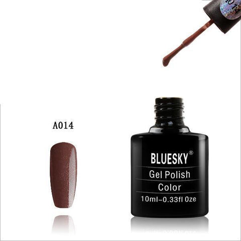 Bluesky A14 Mocca Shimmer UV/LED Soak Off Gel Nail Polish 10ml