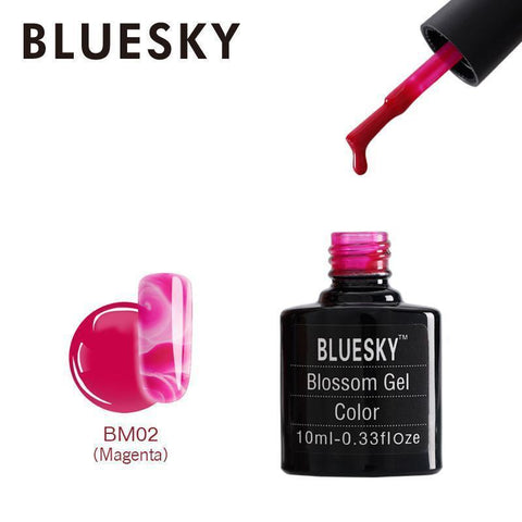 Bluesky Blossom BM2 Magenta UV/LED Soak Off Gel Nail Polish 10ml