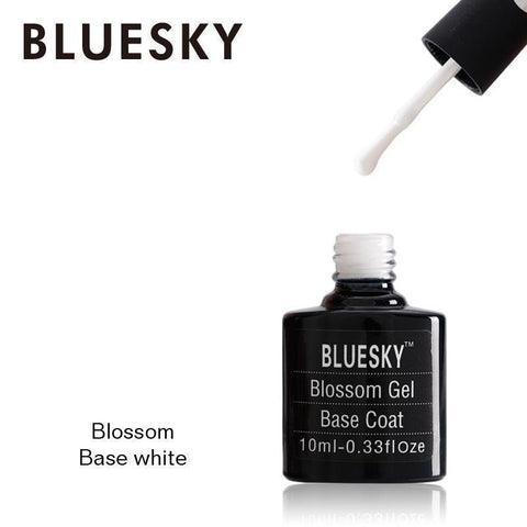 Bluesky Blossom White Base Coat UV/LED Soak Off Gel Nail Polish 10ml
