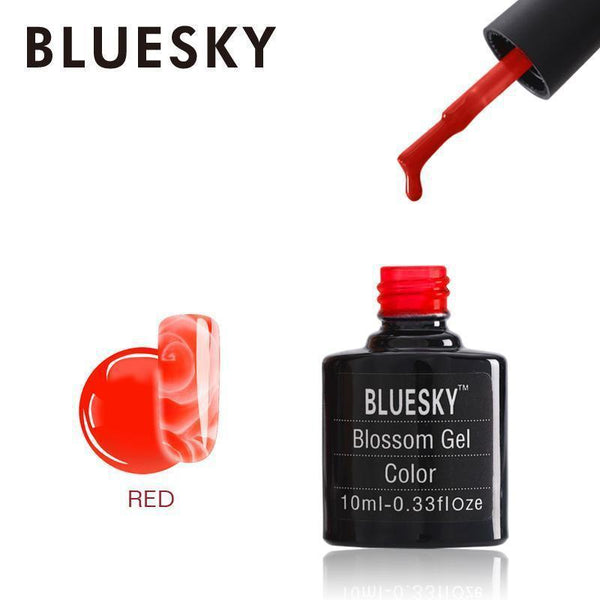 Bluesky Blossom Red UV/LED Soak Off Gel Nail Polish 10ml