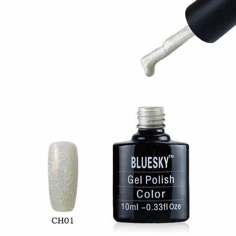 Bluesky CH1 HOLOGRAPHIC GLITTER UV/LED Gel Nail Soak Off Polish 10ml