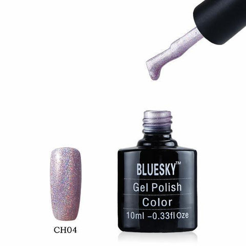 Bluesky CH4 HOLOGRAPHIC GLITTER UV/LED Gel Nail Soak Off Polish 10ml
