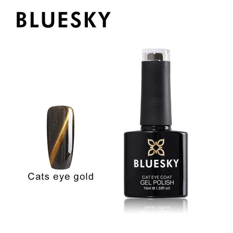 Bluesky Cat Eye Coat Gold UV/LED Soak Off Gel Nail Polish 10ml