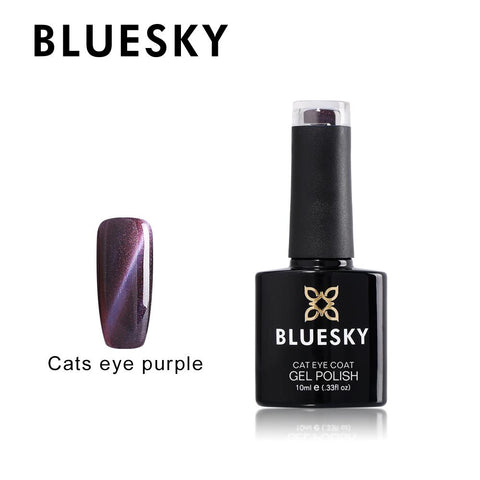 Bluesky Cat Eye Coat Purple UV/LED Soak Off Gel Nail Polish 10ml