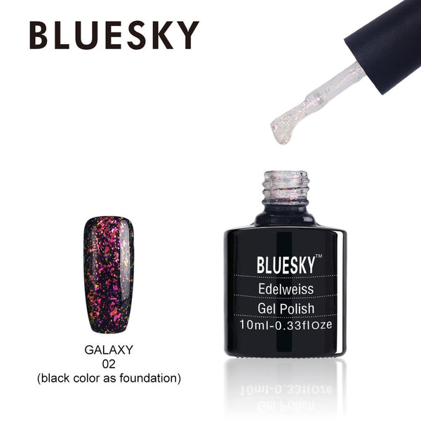 Bluesky Galaxy 02 Chameleon Flakes UV/LED Soak Off Gel Nail Polish 10ml