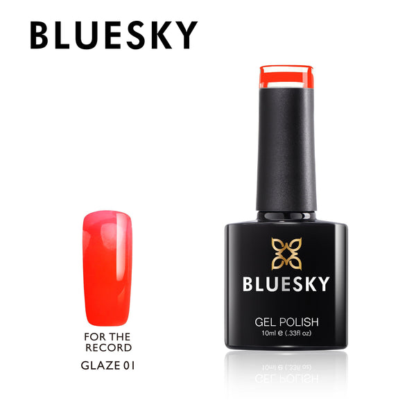 Bluesky Glaze 01 For The Record UV/LED Soak Off Gel Nail Polish 10ml