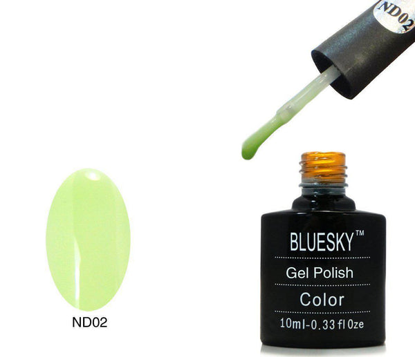 Bluesky ND 02 Green Slip UV/LED Gel Nail Soak Off Polish 10ml