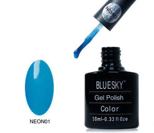 Bluesky Neon 01 Blue UV/LED Gel Nail Soak Off Polish 10ml