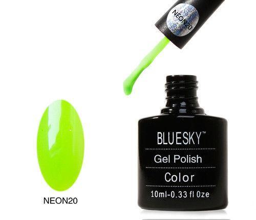 Bluesky Neon 20 Lemon Meets Lime UV/LED Gel Nail Soak Off Polish 10ml