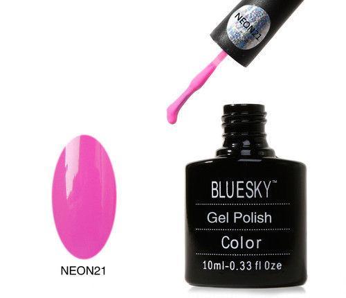 Bluesky Neon 21 Petal Pink UV/LED Gel Nail Soak Off Polish 10ml