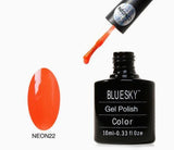 Bluesky Neon 22 Psychedlic Orange UV/LED Gel Nail Soak Off Polish 10ml