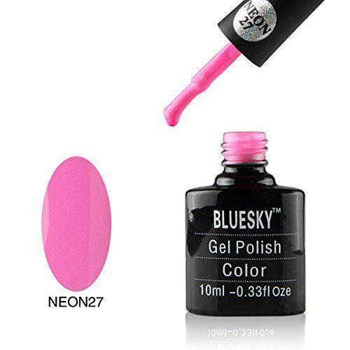 Bluesky Neon 27 Pink Candy UV/LED Gel Nail Soak Off Polish 10ml