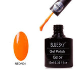 Bluesky Neon 04 Orange Sorbet UV/LED Gel Nail Soak Off Polish 10ml