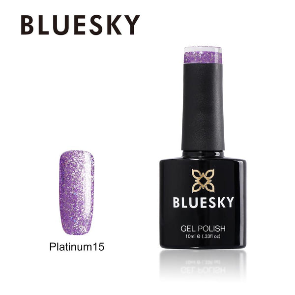 Bluesky Platinum 15 UV/LED Soak Off Gel Nail Polish 10ml