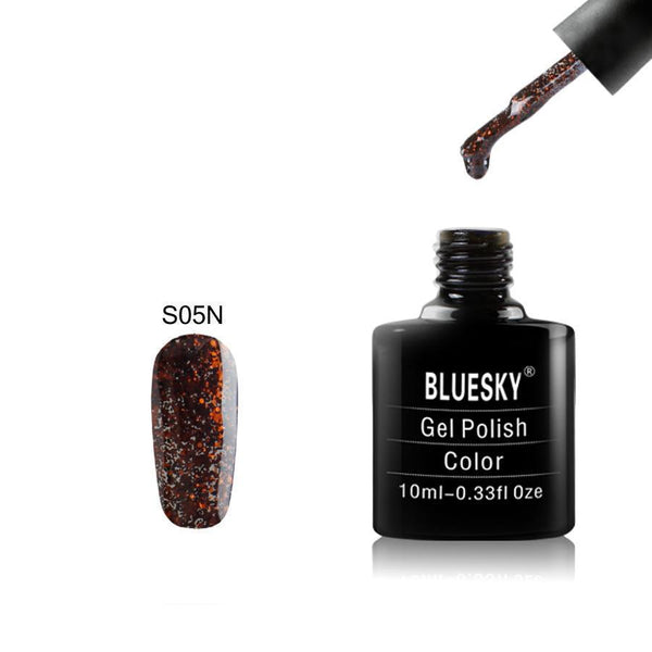 Bluesky SN5 Chocolate Sprinkles UV/LED Soak Off Gel Nail Polish 10ml